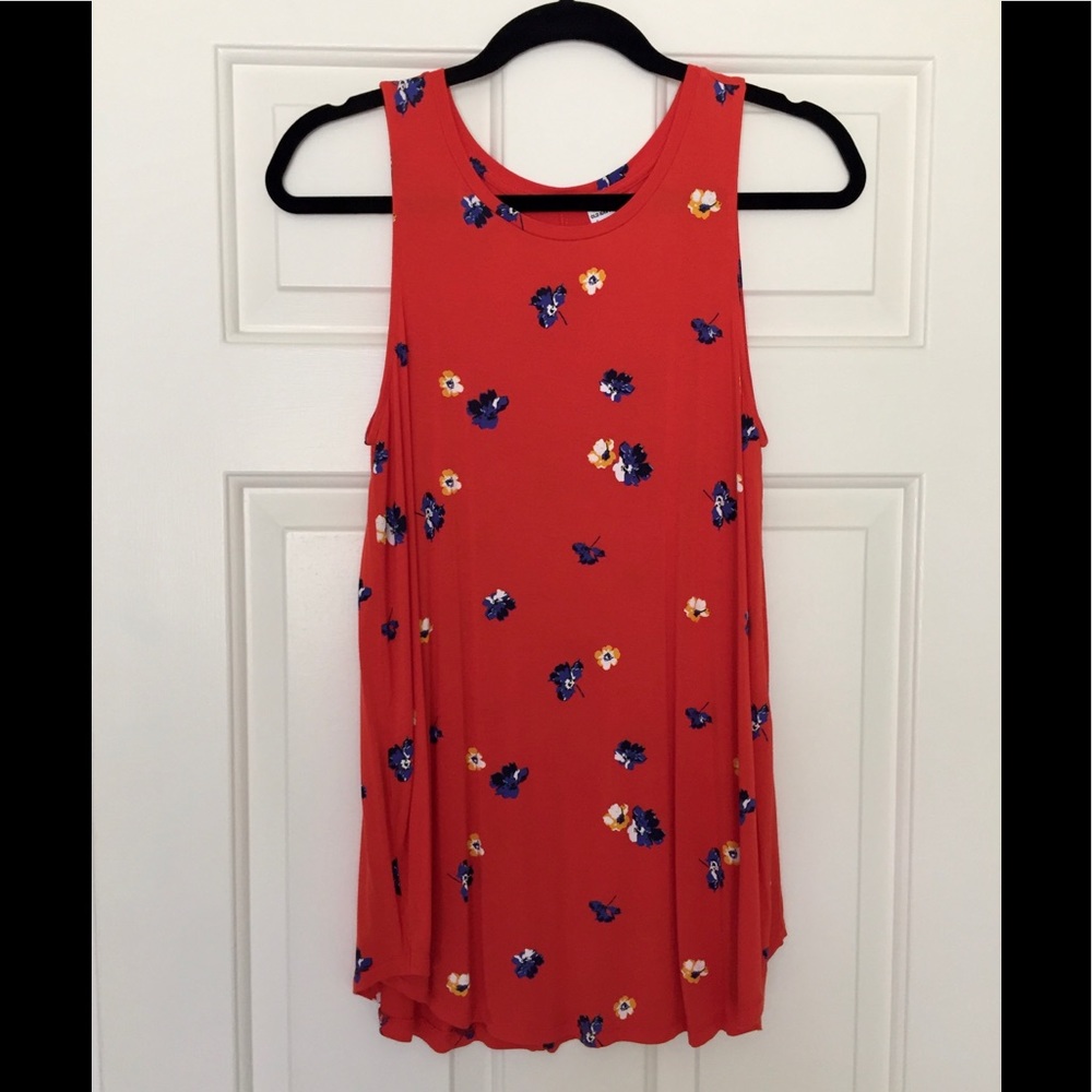 Old Navy Luxe Floral Printed Swing Tank Top - NWOT